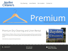 Tablet Screenshot of jaydee-cleaners.com